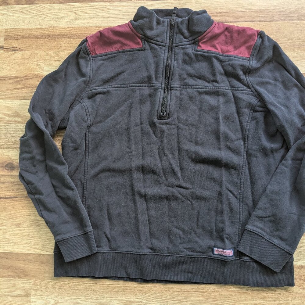 Vineyard vines Jet Black Blank Classic Shep Shirt pullover